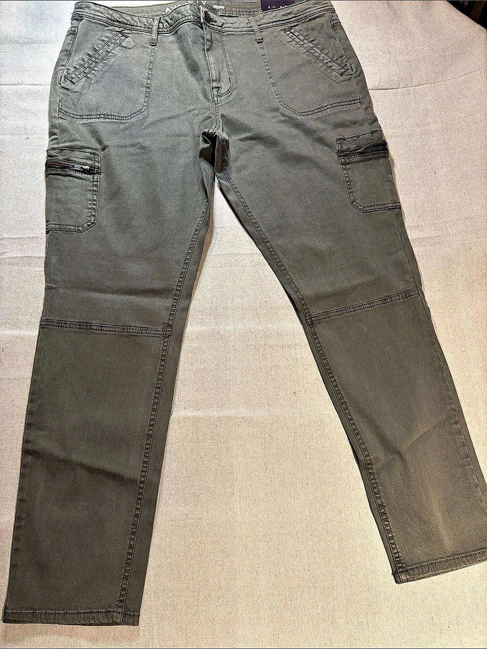 AVA & VIV Jegging Green Cargo Jeggings Size 18W NWT